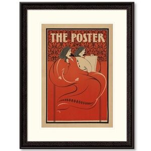 The Poster, March. Miss Art and Miss Litho. 1896. Elisha Brown Bird.